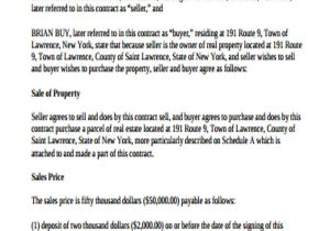 Contract for Sale Of Land Template 9 Sample Land Contract Agreements Sample Templates