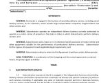 Contract for Subcontractors Template Sample Subcontractor Agreement 9 Examples In Pdf Word