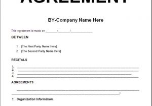 Contract for Work to Be Done Template Simply Nice Template Design for Contract Agreement with
