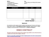 Contract for Work to Be Performed Template Contract for Work to Be Performed Template
