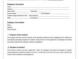 Contract Of Employment Template Australia Contract Of Employment Template Australia
