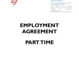 Contract Of Employment Template Australia Part Time Employment Agreement Template Australia Sample