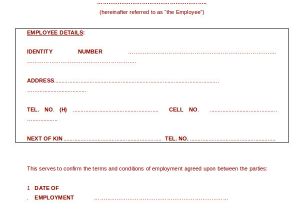 Contract Of Temporary Employment Template Employment Contract Template 21 Sample Word Apple