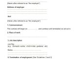Contract Template Doc Employment Contract 7 Free Pdf Doc Download Sample