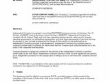 Contract Template Doc Independent Contractor Agreement Template Word Pdf