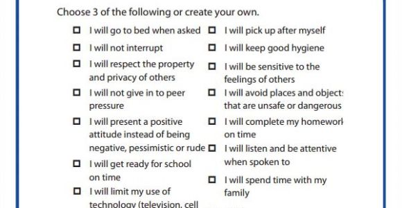 Contract Template for Kids 15 Behaviour Contract Templates Sample Templates