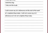 Contract Template for Kids Parent Child Contract Google Search School tools