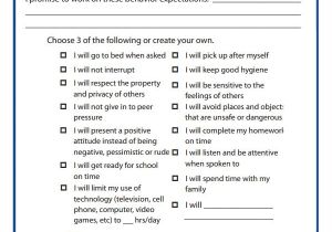 Contract Template for Kids Sample Behaviour Contract 15 Free Documents Download In