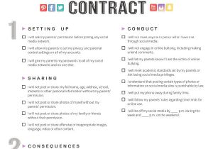 Contract Template for Kids social Media Contract for Kids Imom
