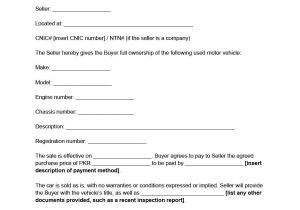 Contract Template for Selling A Car Privately 42 Printable Vehicle Purchase Agreement Templates ᐅ