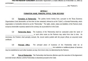 Contract Template Microsoft Word 15 Microsoft Word Agreement Templates Free Download