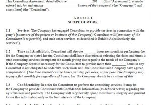 Contract Templates for Consultants 10 Sample Consulting Agreements Sample Templates