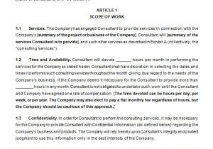 Contract Templates for Consultants 17 Consulting Contract Templates Docs Pages Free