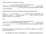 Contract Templates for Consultants 7 Sample Consultant Agreements Sample Templates