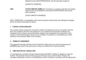 Contract Templates for Consultants Consulting Agreement Short Template Sample form