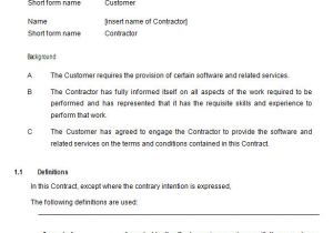 Contract Templates for Small Business 8 It Support Contract Templates Word Google Docs Pdf