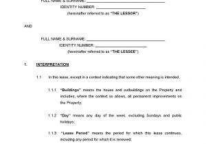 Contract Templates south Africa Download Residential Lease Agreement Template formfactory