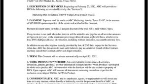 Contract to Provide Services Template General Contract for Services form Template with Sample