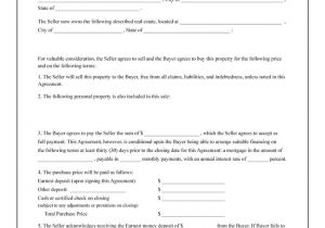 Contract to Sell Template Agreement to Sell Real Estate forms and Instructions