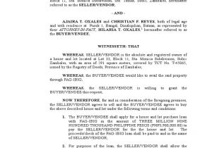 Contract to Sell Template Contract to Sell Pag Ibig Notary Public Civil Law