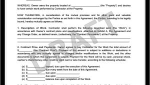 Contracting Contract Template Create A Free Construction Contract Agreement Legal