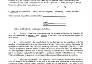 Contractor Contract Template Sample Independent Contractor Agreement 22 Documents