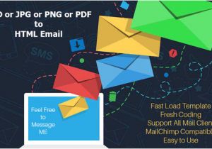 Convert HTML to Email Template Convert Jpg or Png or Pdf Of Psd to HTML Email Template