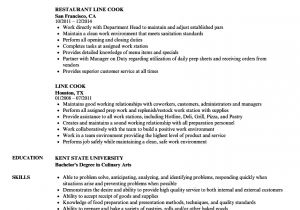 Cook Resume Sample Line Cook Resume Samples Velvet Jobs