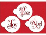 Cookie Stencil Templates Joy Noel and Peace Cookie Stencil Set by Designer