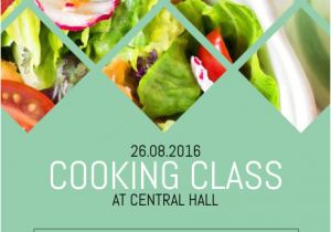Cooking Class Flyer Template Free Cooking Classes Class Course Flyer Template Postermywall