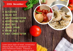 Cooking Class Flyer Template Free Cooking Classes event Flyer Template Postermywall