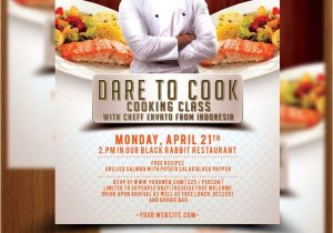 Cooking Flyers Templates Free Cooking Class Flyer Template Elliptyzz Sellfy Com