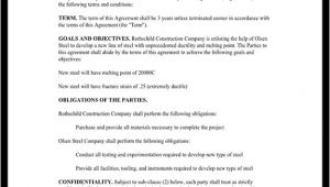 Cooperation Contract Template Cooperation Agreement Template for Business with Sample