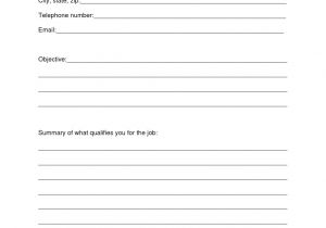 Copy Of A Blank Resume Resume Design Blank Resume Template Sample Blank Resume