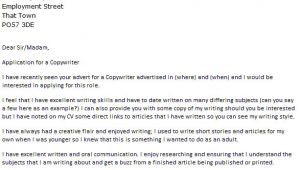 Copy Writer Cover Letter Copywriter Cover Letter Example Icover org Uk