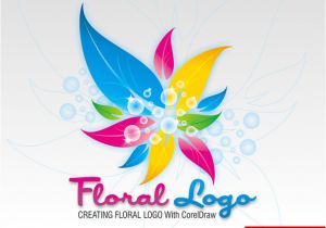Corel Draw Logo Templates Colorful Floral Logo Design In Corel Draw