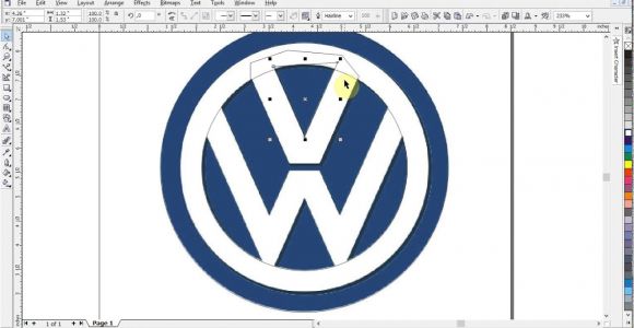 Corel Draw Logo Templates Volkswagen Logo Design Tutorials In Corel Draw Youtube
