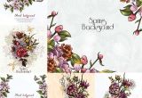 Corel Draw X7 Wedding Card Floral Spring Background Frames Vectors Wedding Card