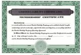 Corpex Stock Certificate Template Custom Printed Certificates Limited Liability Company
