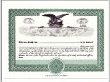 Corpex Stock Certificate Template Preferred Stock Corpex Eagle
