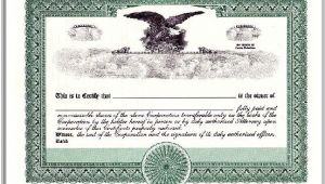 Corpex Stock Certificate Template Preferred Stock Corpex Eagle