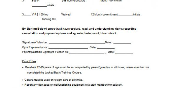 Corporate Fitness Contract Template 15 Gym Contract Templates Word Google Docs Apple