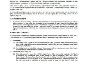 Corporate Fitness Contract Template Gym Contract Template 9 Download Free Documents In Pdf