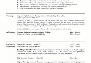 Corporate Flight attendant Resume Template Sample Resume for Flight attendant with No Experience
