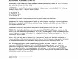 Corporate Resolution Authorized Signers Template Sample Corporate Resolution Identifying Authorized