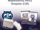 Corporate Responsibility Policy Template Corporate social Responsibility Policy Template for