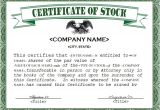Corporate Stock Certificate Template Word 21 Stock Certificate Templates Free Sample Example