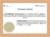 Corporate Stock Certificate Template Word 5 Sample Stock Certificate Templates to Download Sample
