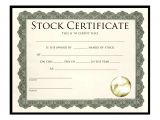 Corporate Stock Certificate Template Word Corporation Stock Certificate Blank Certificates