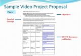 Corporate Video Proposal Template Corporate Video Proposal Template One Piece